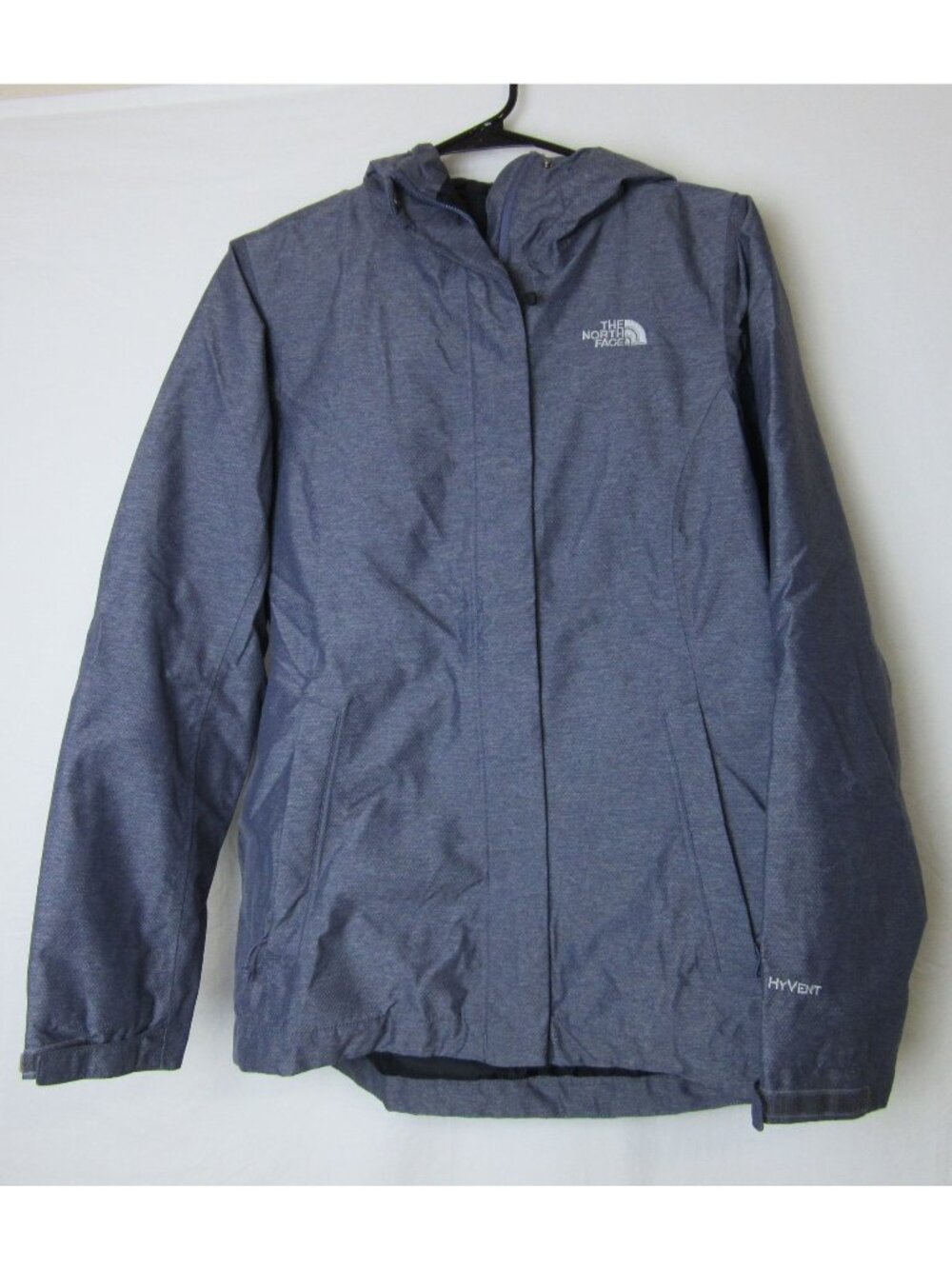 The North Face HyVent Coat Insulated Hooded Jacket Gray Winter Outdoor Womens S